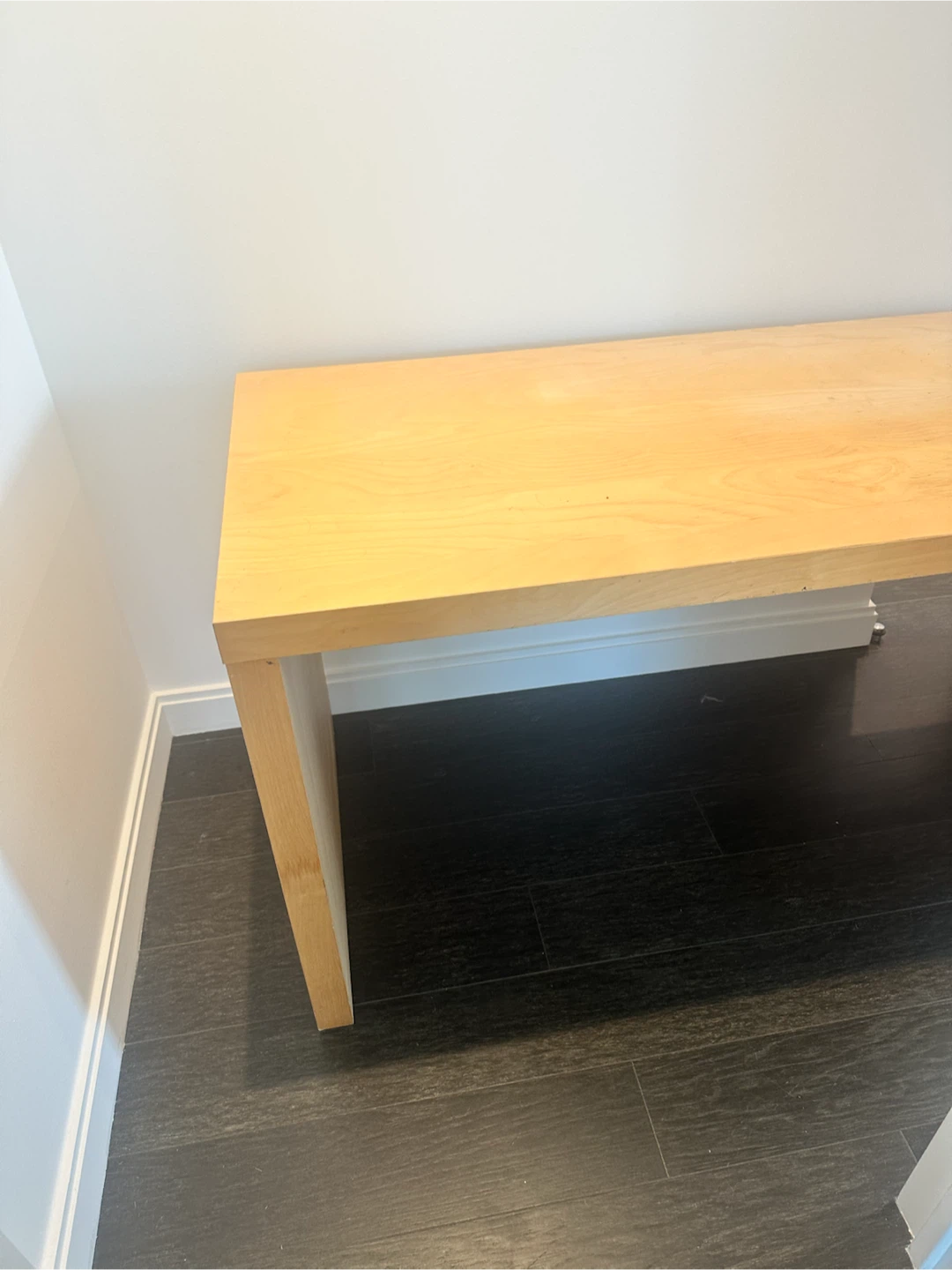 Light Wood Sturdy Minimalist Desk - photo 5