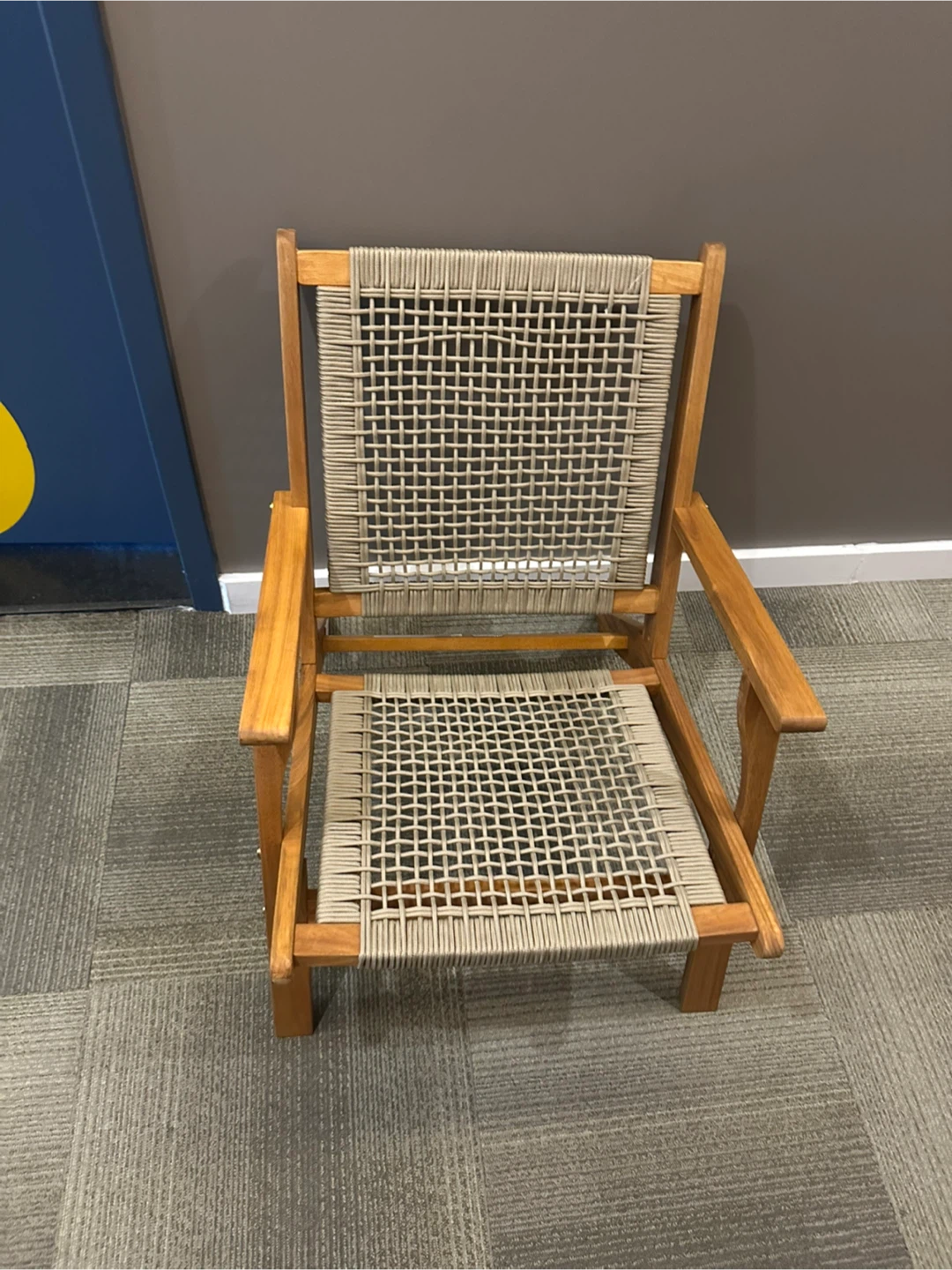 Woven Wood Accent Chair