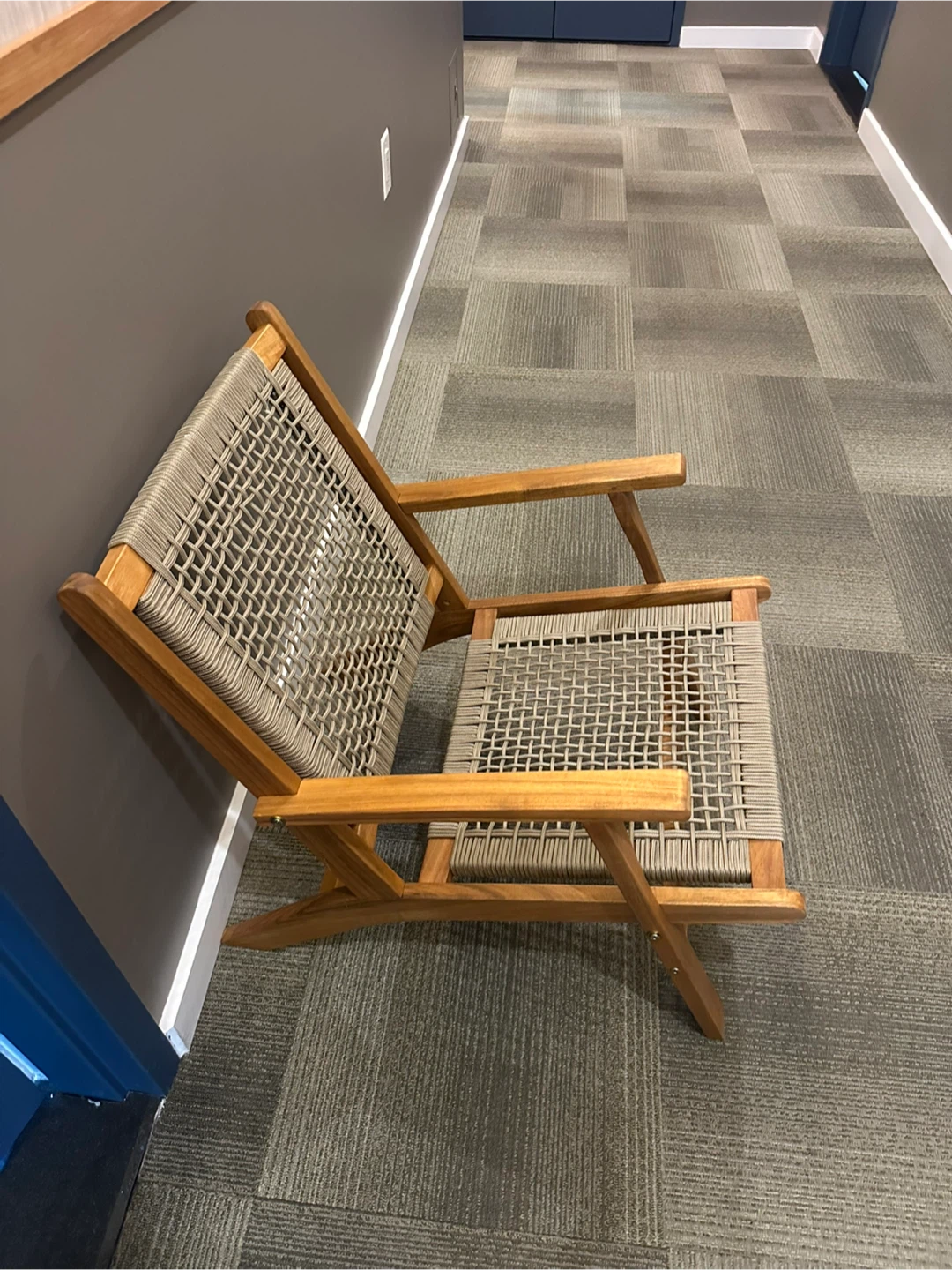 Woven Wood Accent Chair - photo 2