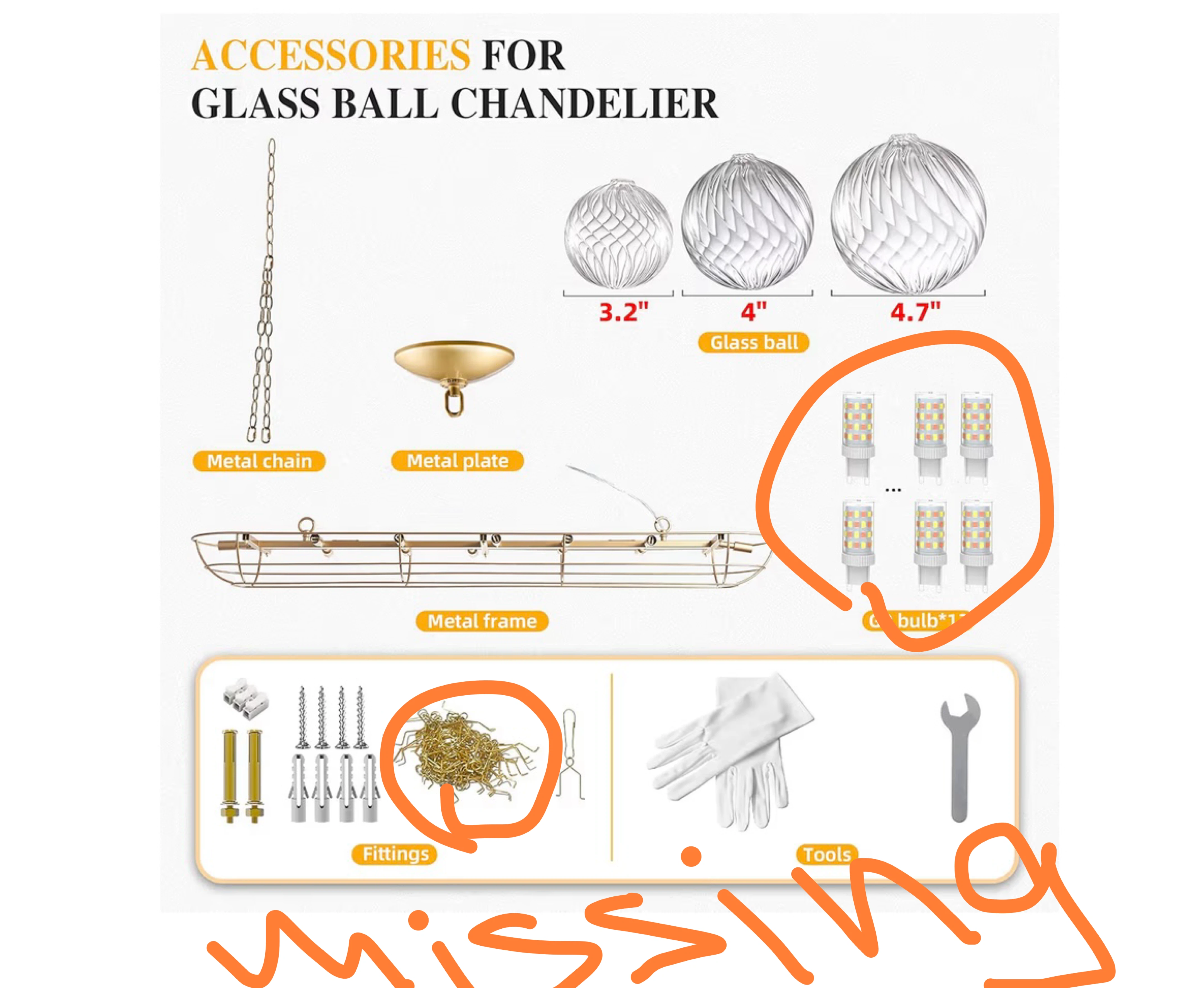 Longree Nordic Bubble Glass Chandelier - photo 3