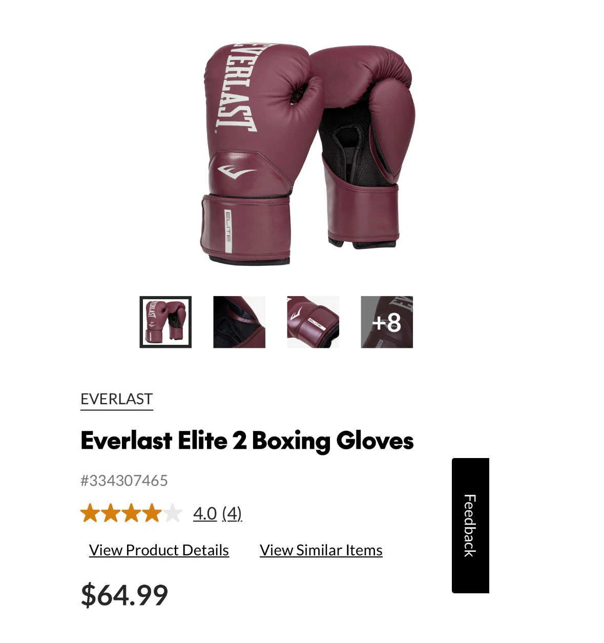 Everlast Elite 2 Boxing Gloves - 10 oz - photo 4