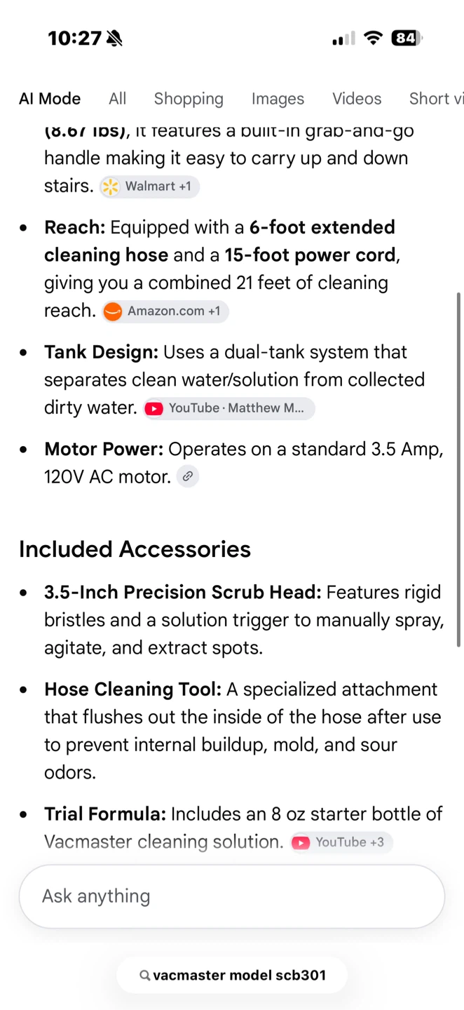 New! Vacmaster Spot Cleaner Model SCB301 - photo 5