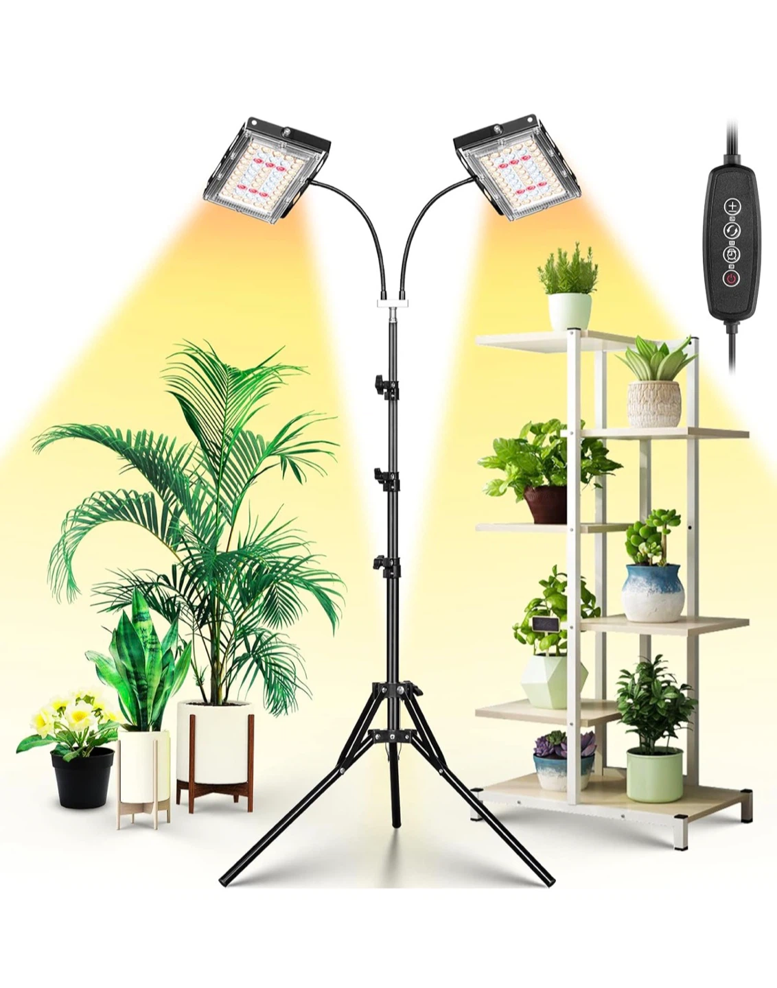 Full Spectrum LED Plant Grow Light with Tripod Stand