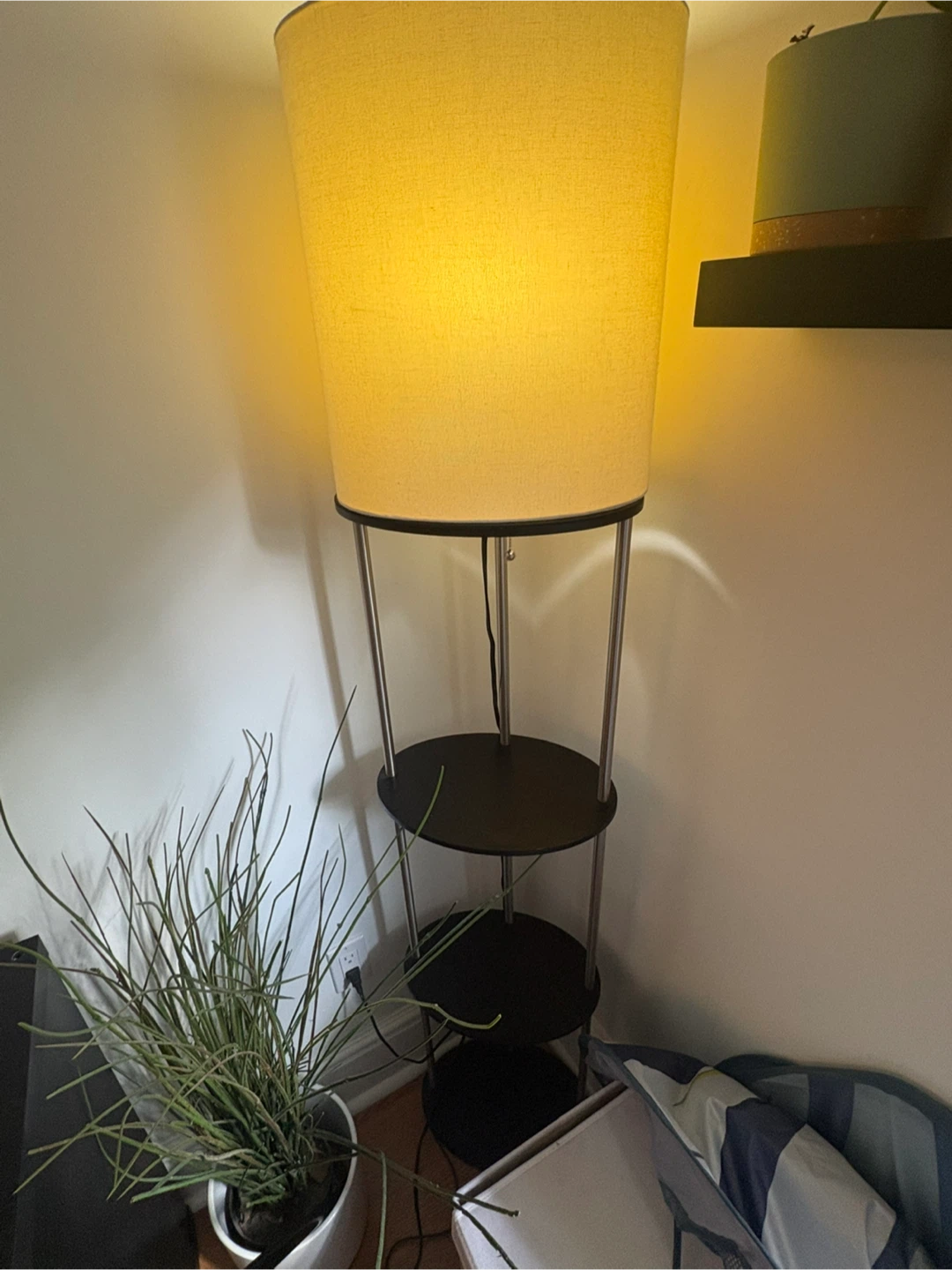 Floor Lamp with Shelving