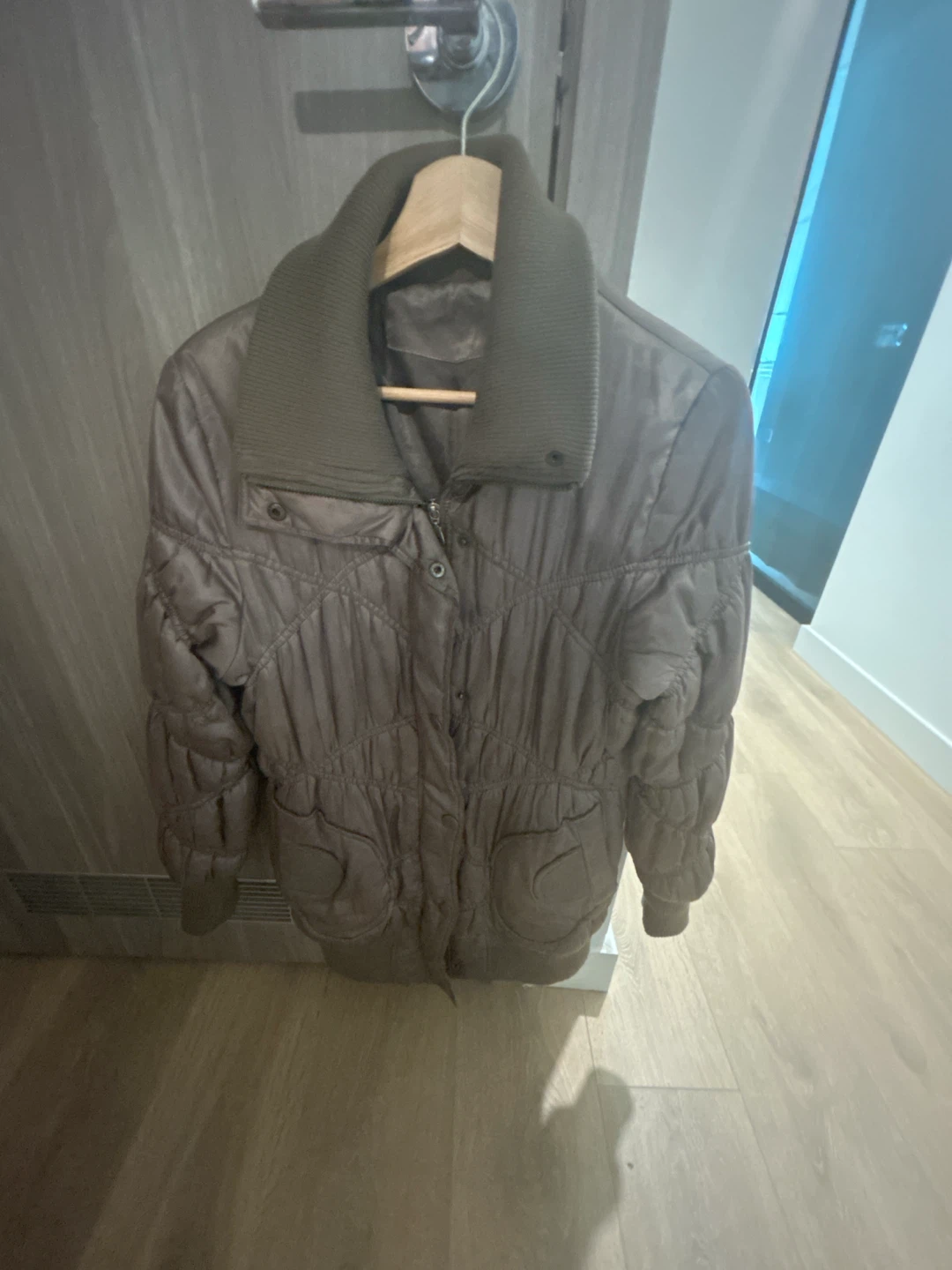 Taupe Puffer Jacket