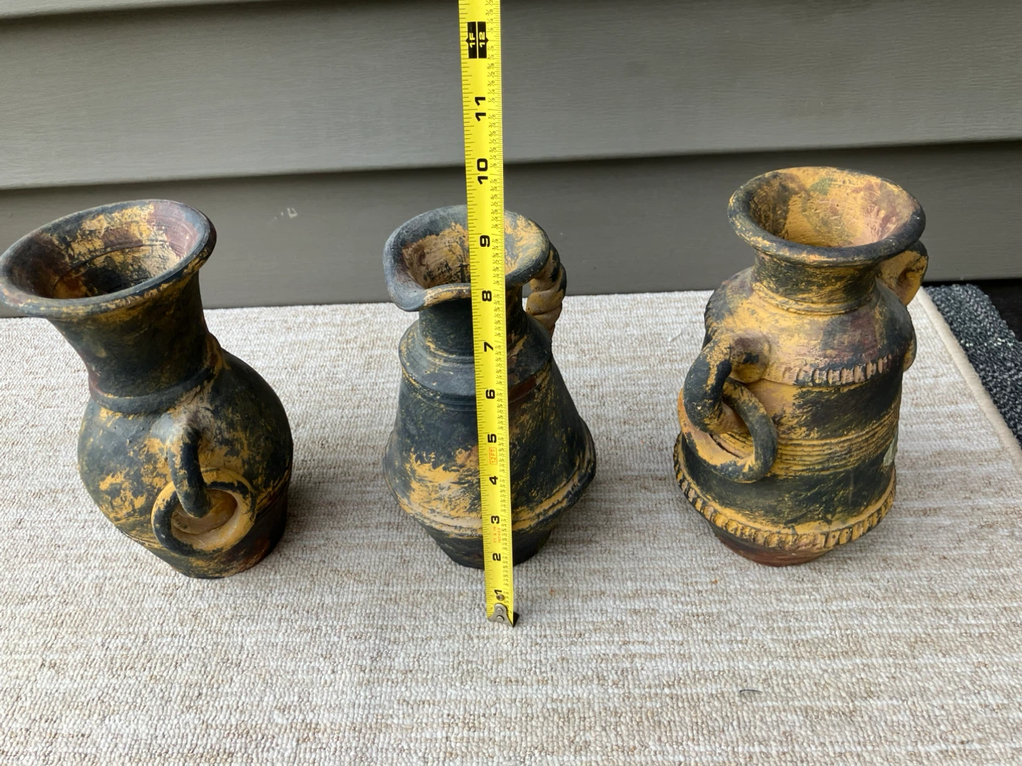 Set of 3 Rustic Terracotta Vases - photo 4