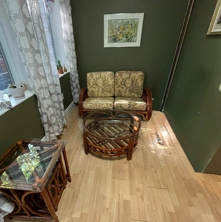 Rattan Sofa and Matching Table Set
