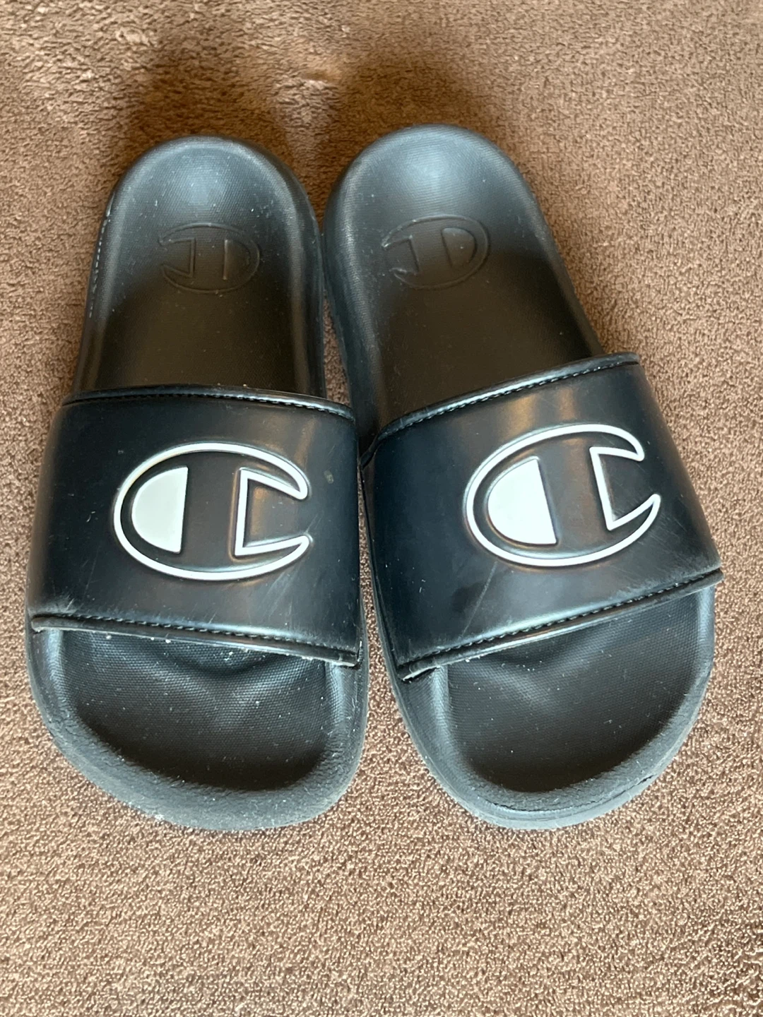 Champion Kids Slides Black Size 13