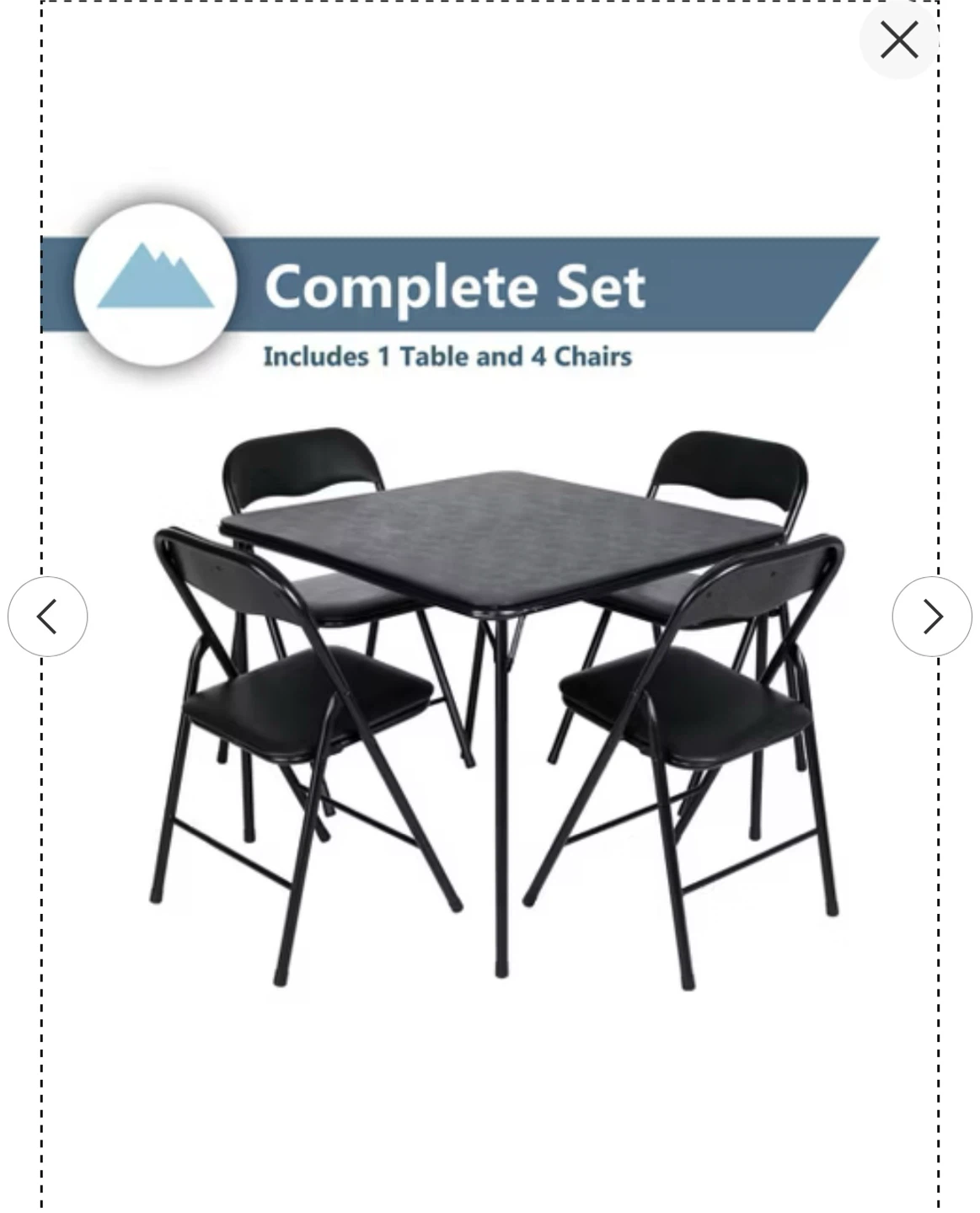 Peakform 5-Piece Folding Table and Chair Set