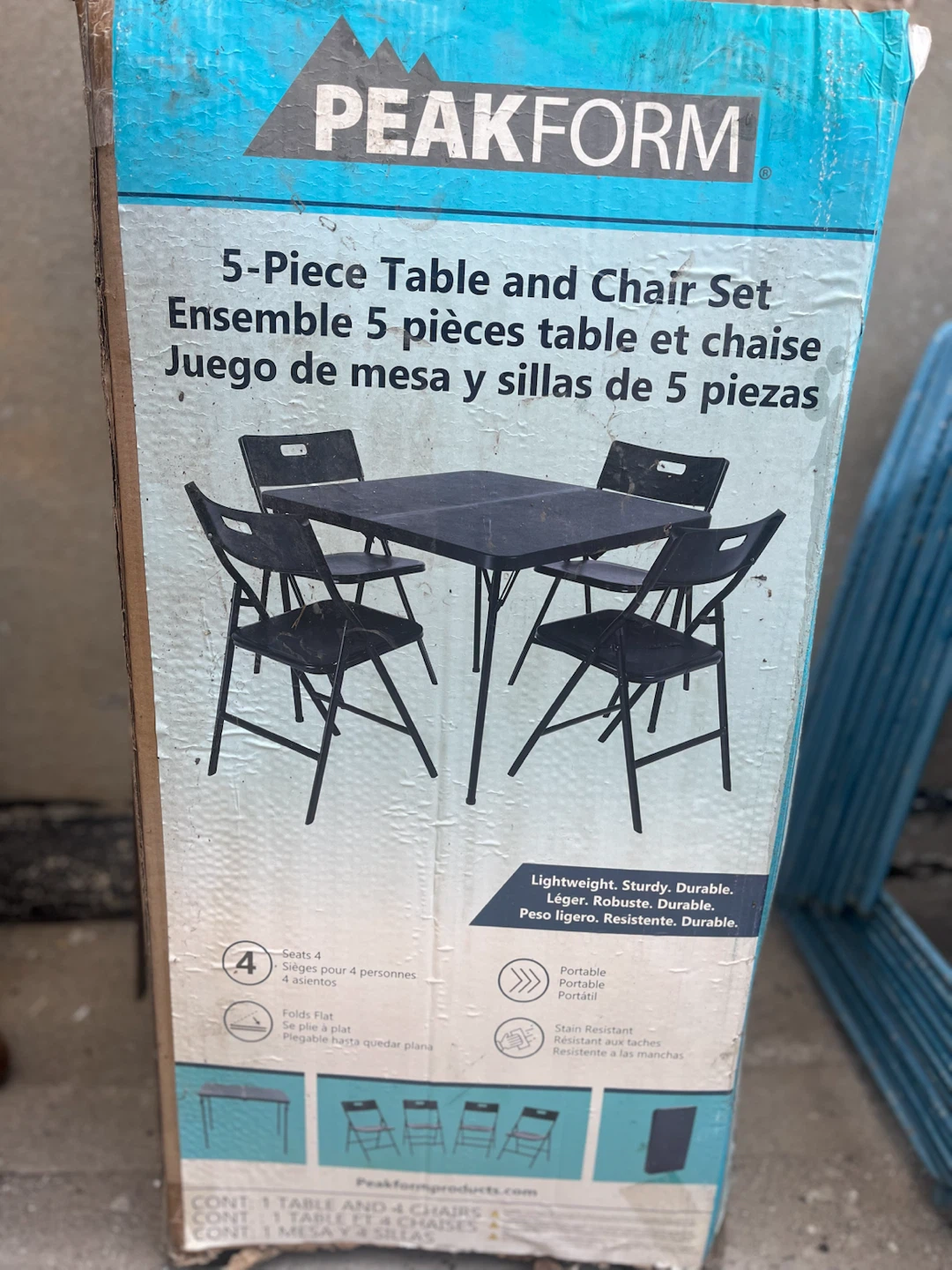 Peakform 5-Piece Folding Table and Chair Set - photo 4