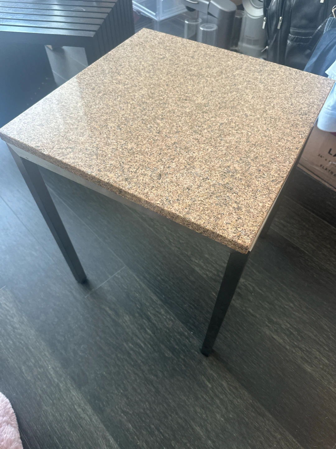 Granite Top Side Table