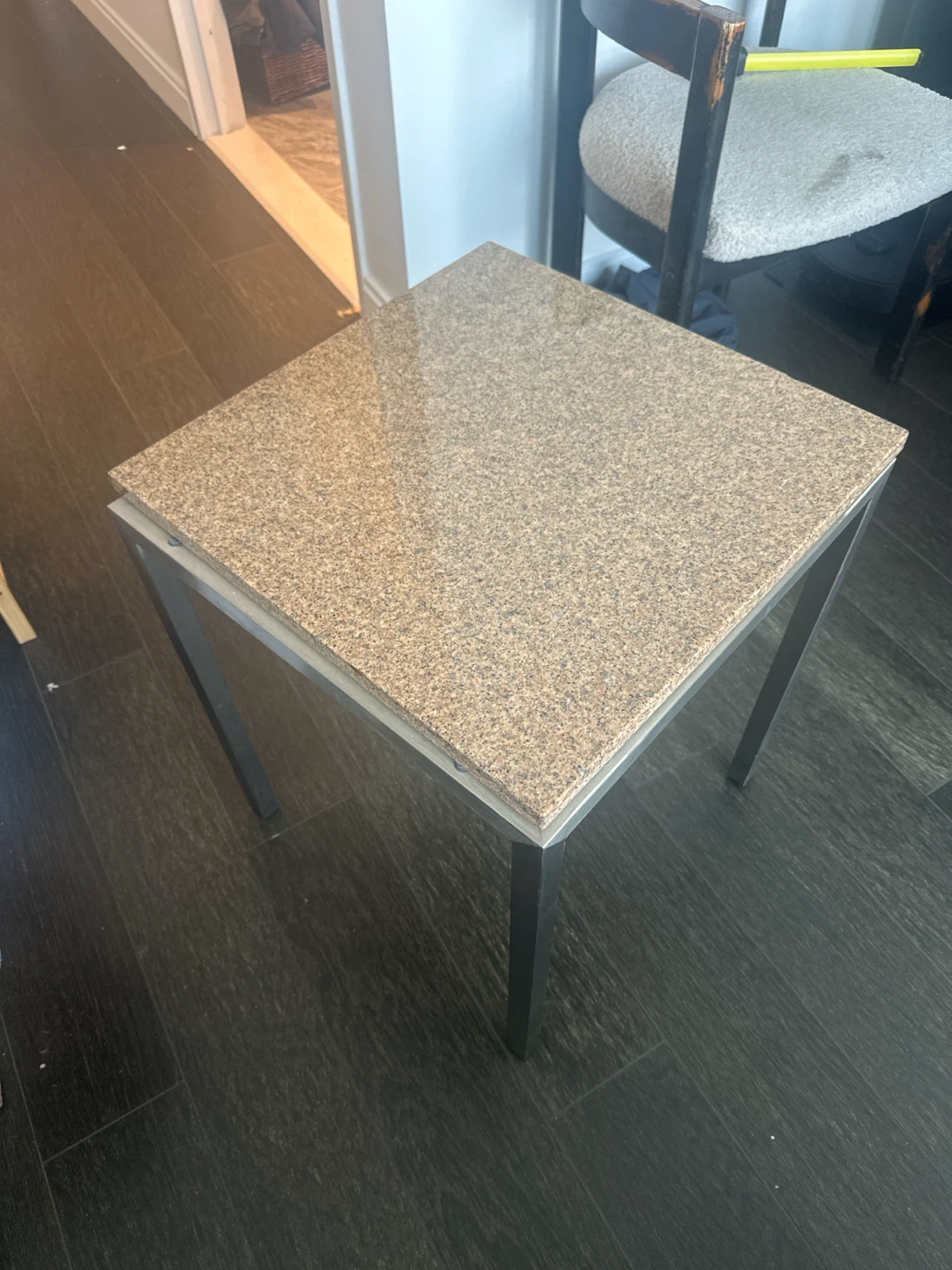 Granite Top Side Table - photo 3