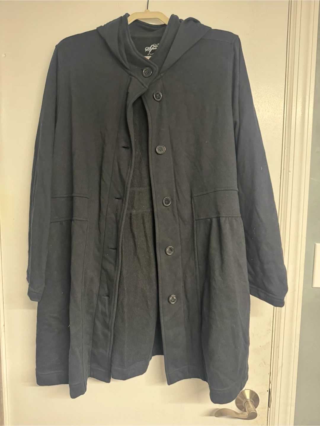 Style & Co. Sport Black Hooded Jacket 3X