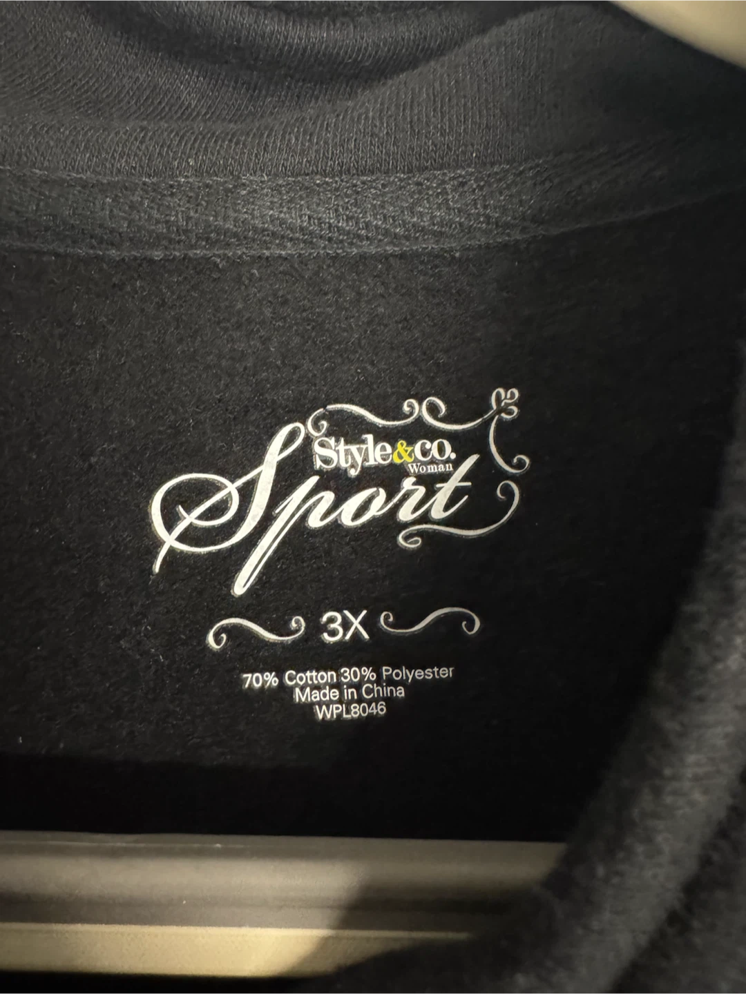 Style & Co. Sport Black Hooded Jacket 3X - photo 2