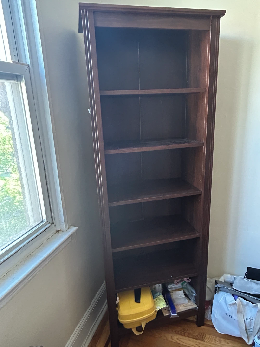 Tall Dark Wood Bookshelf - photo 2