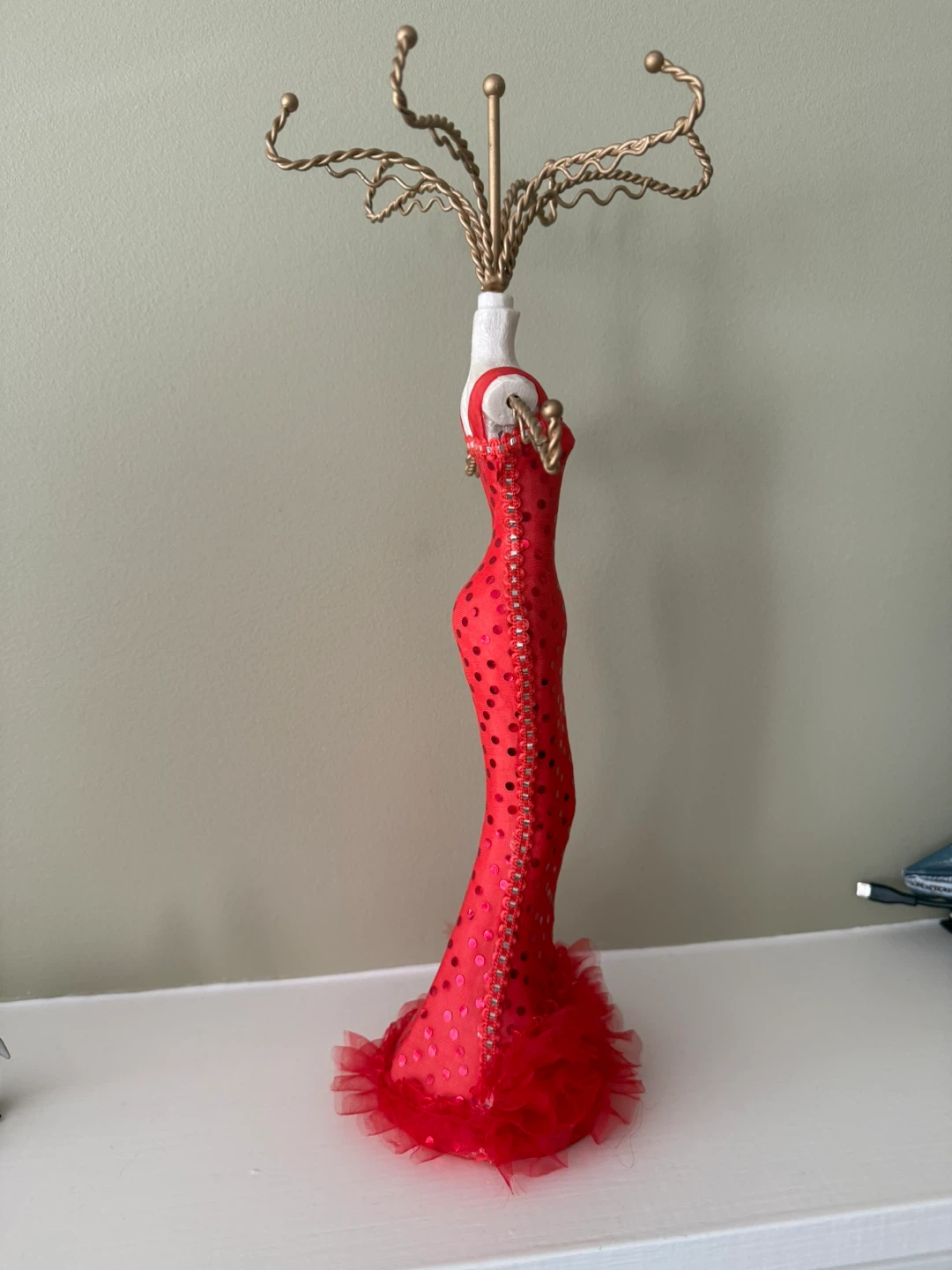 Red Mannequin Jewelry Holder - photo 2