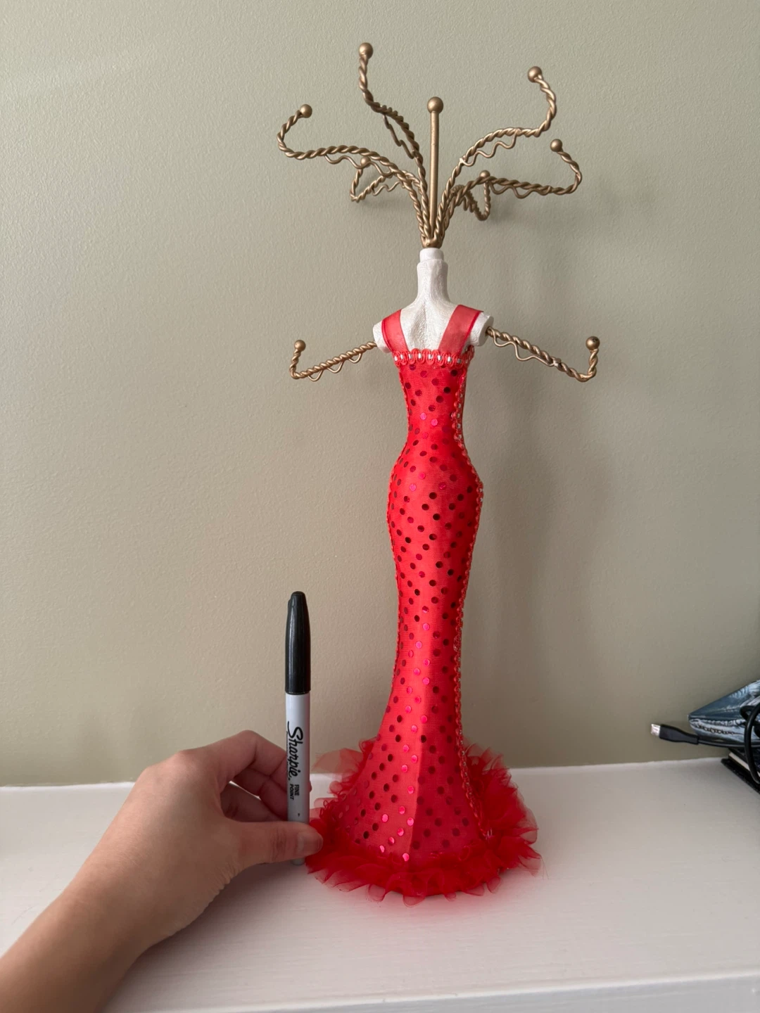 Red Mannequin Jewelry Holder - photo 5