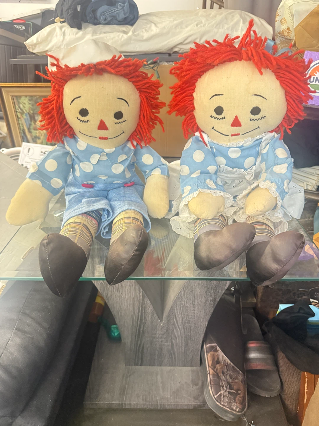 Pair of Raggedy Ann and Andy Dolls