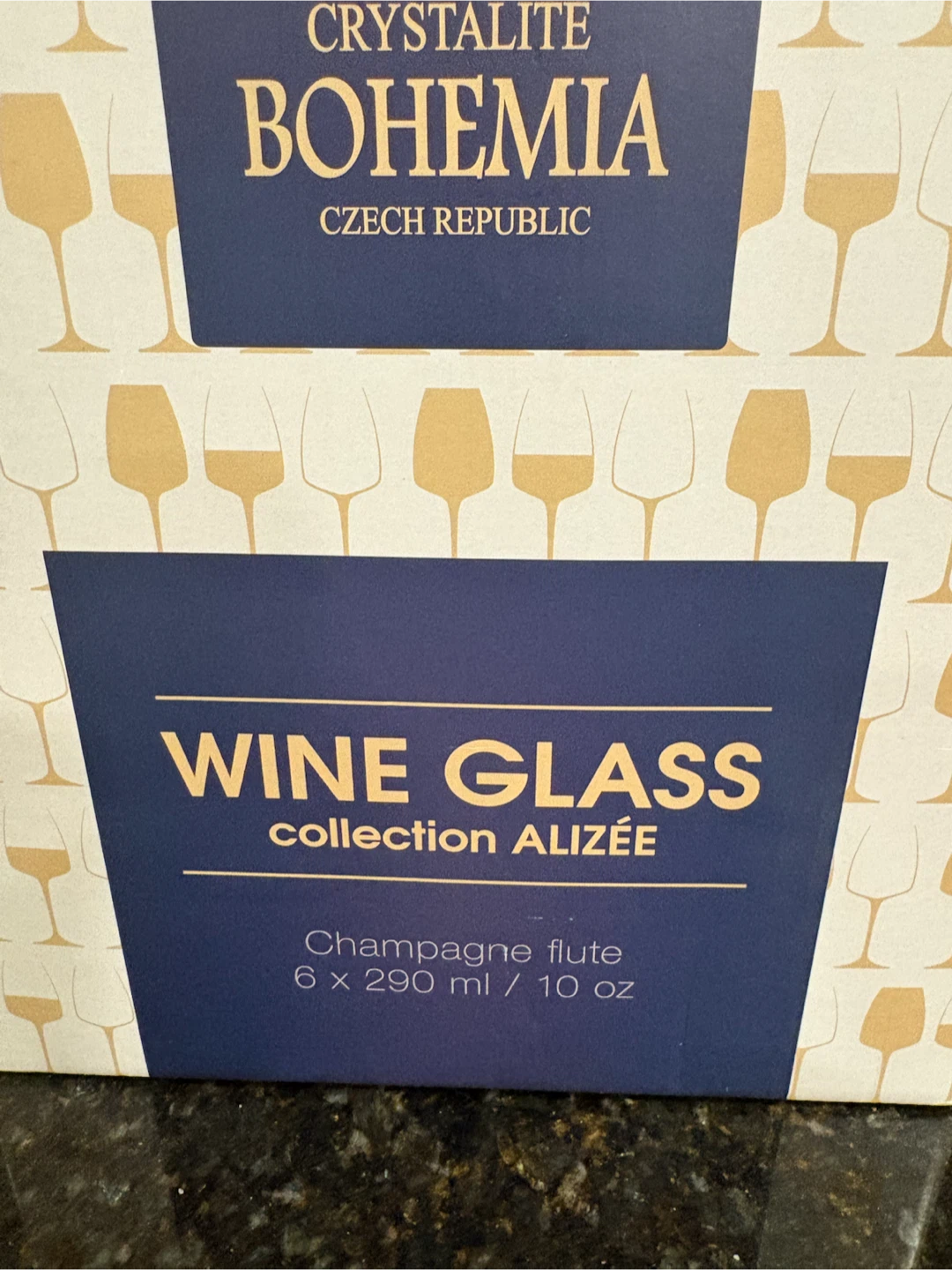 Crystallite Bohemia Alizée Champagne Flutes - 6 Pack