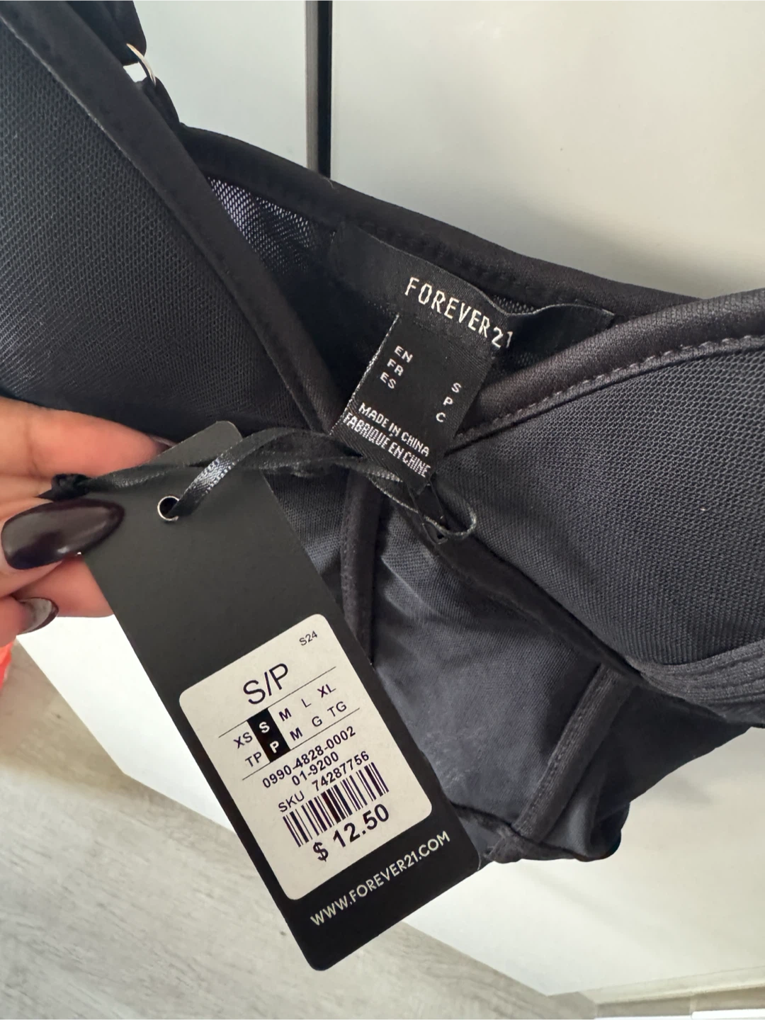 Forever 21 Black Bodysuit - Small - photo 2