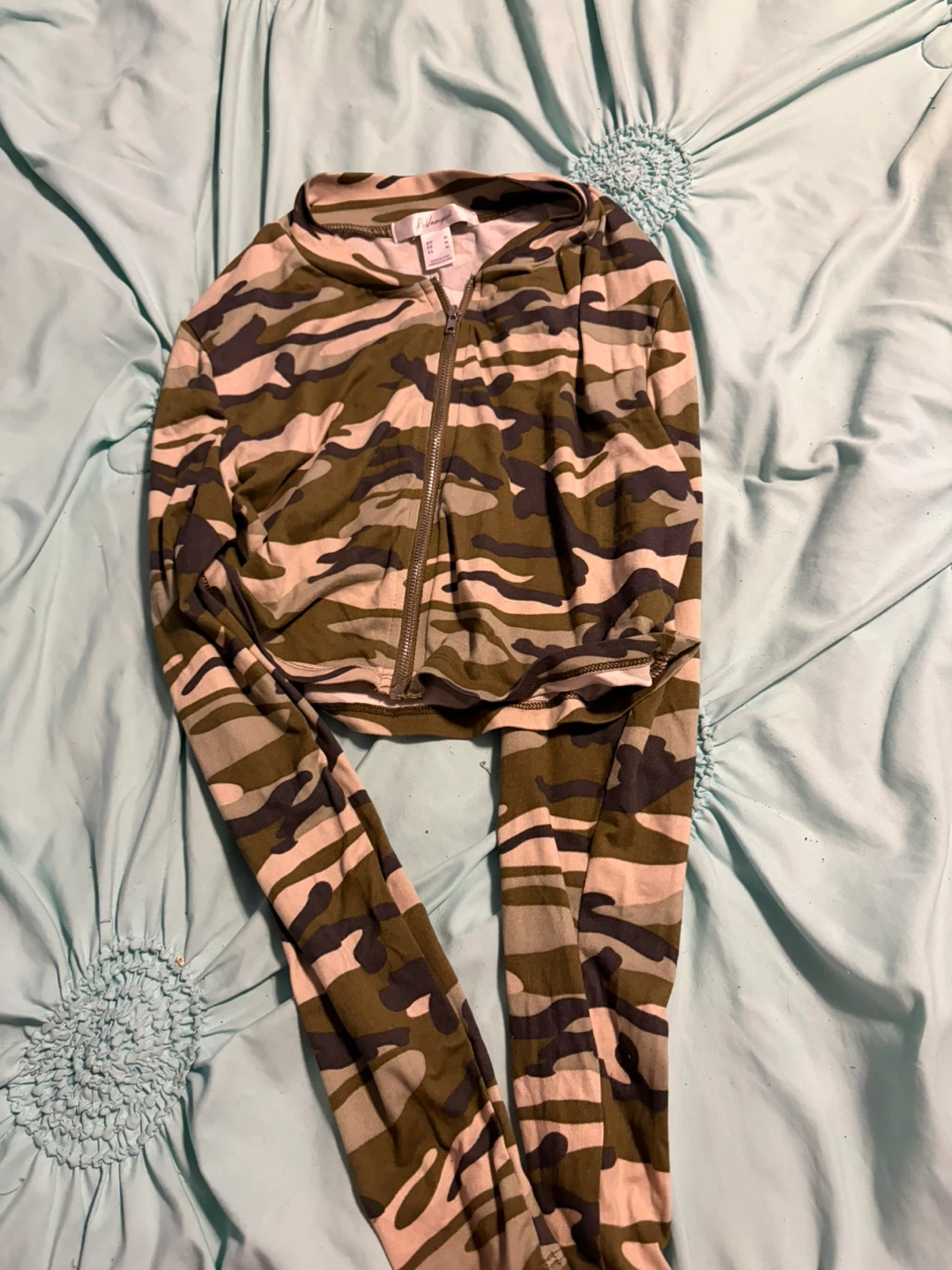 ReVamped Camouflage Zip-Up Top