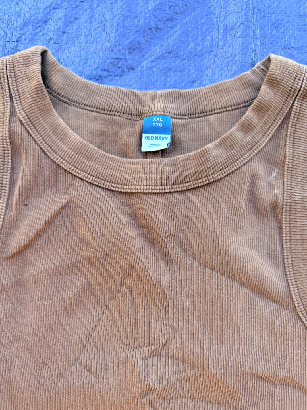 Old Navy Brown Ribbed Tank Top