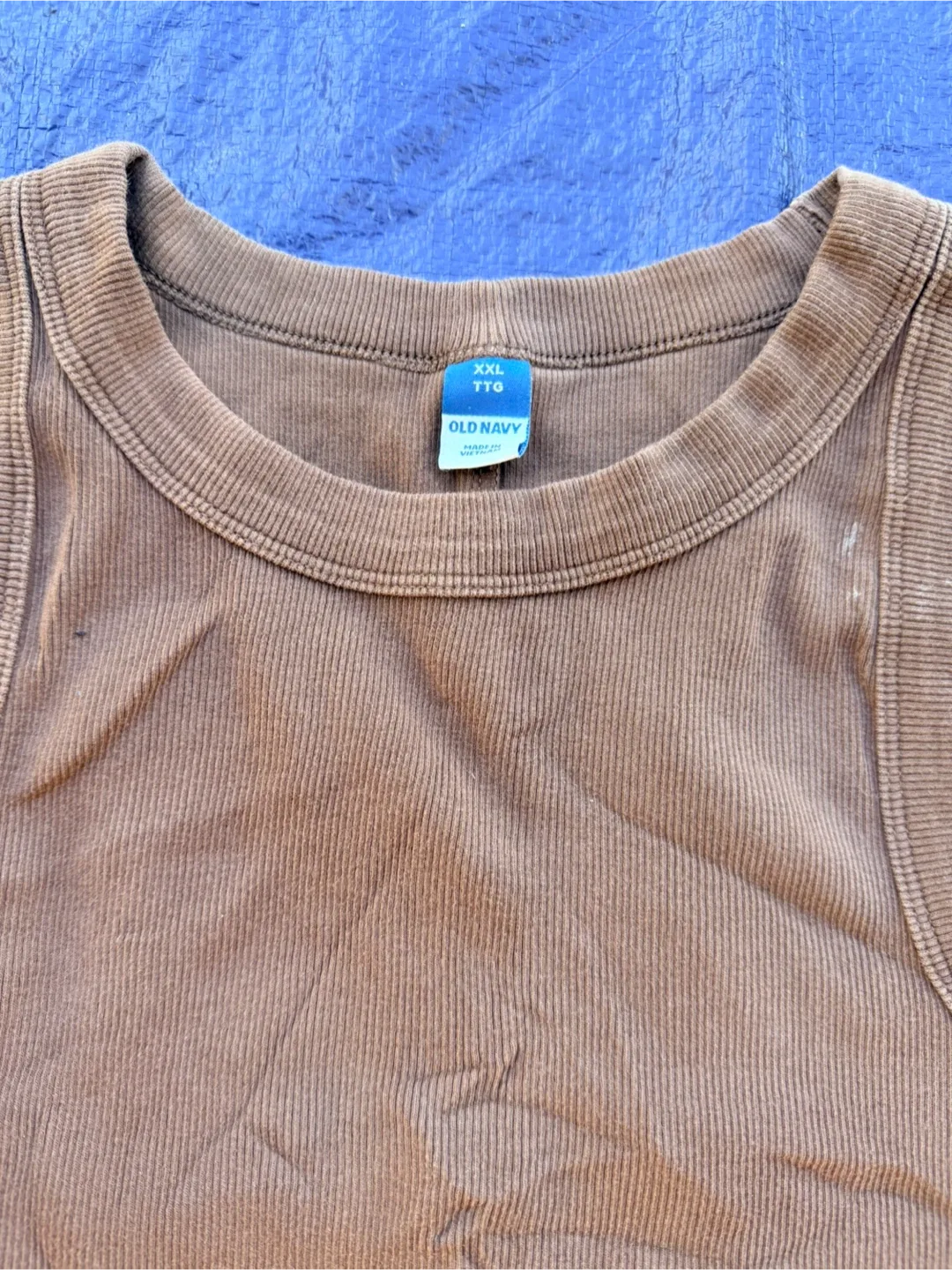 Old Navy Brown Ribbed Tank Top