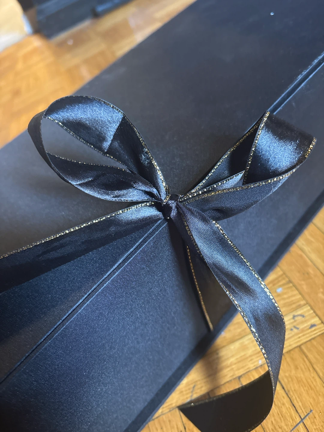 Louis Vuitton branded gift box and wrapping paper