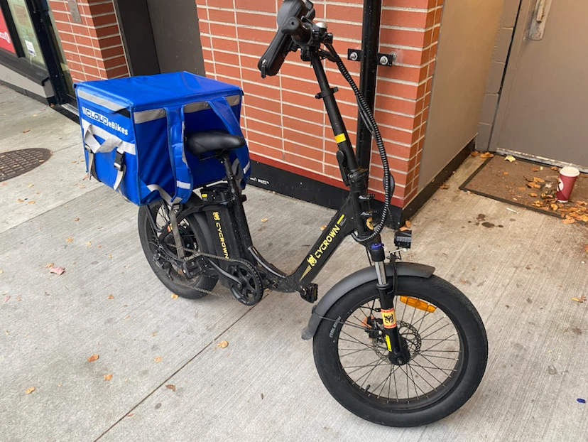 Cycrown Electric Bike with Delivery Box  48v 20ah