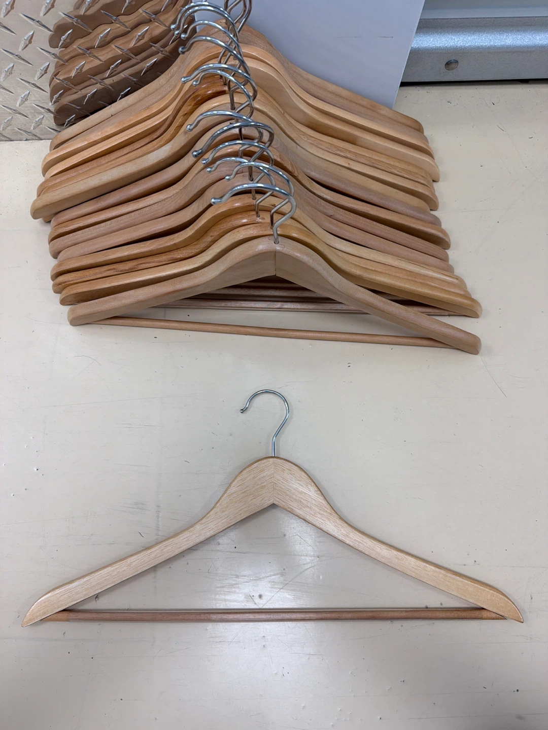 17 Wooden Clothing Hangers - photo 2