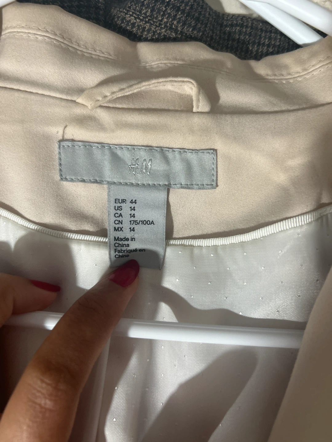 H&M Beige Blazer Size 14 - photo 2
