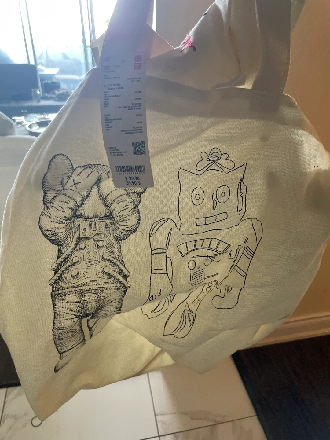 Uniqlo KAWS + Warhol Tote Bag