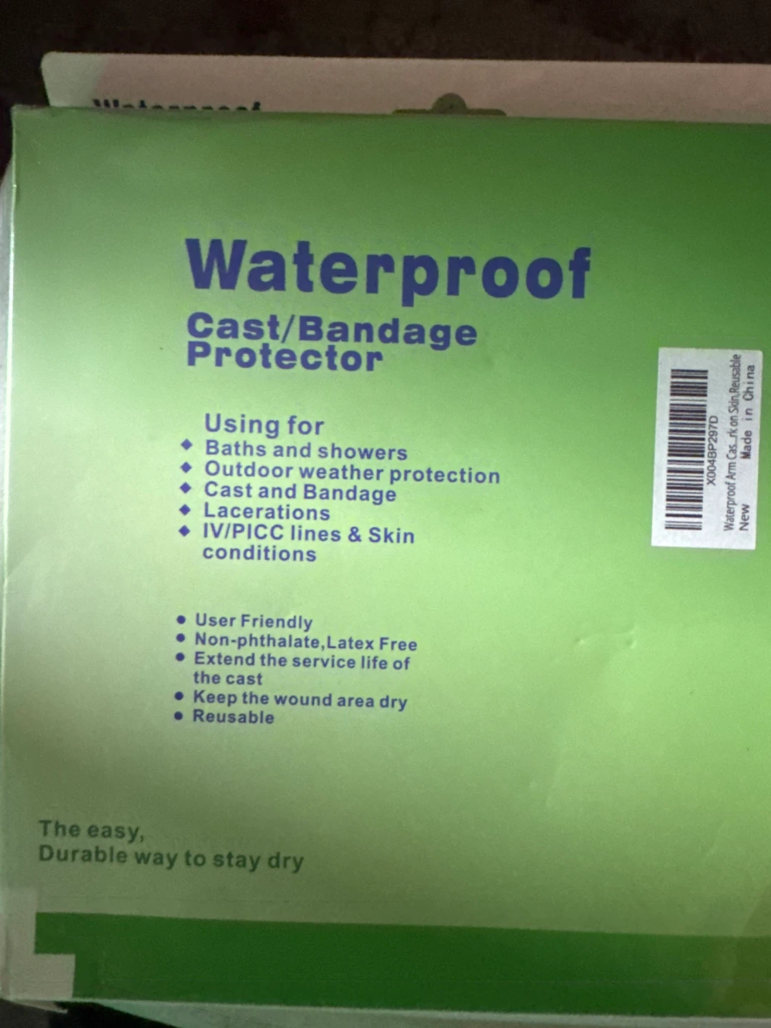 Waterproof Cast and Bandage Protector - photo 2