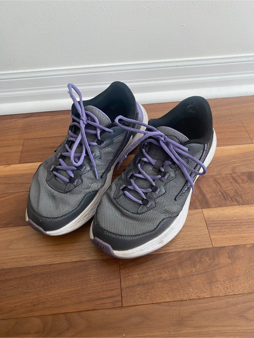 Fila Women’s Grey & Purple Suspence Energized Running Shoes