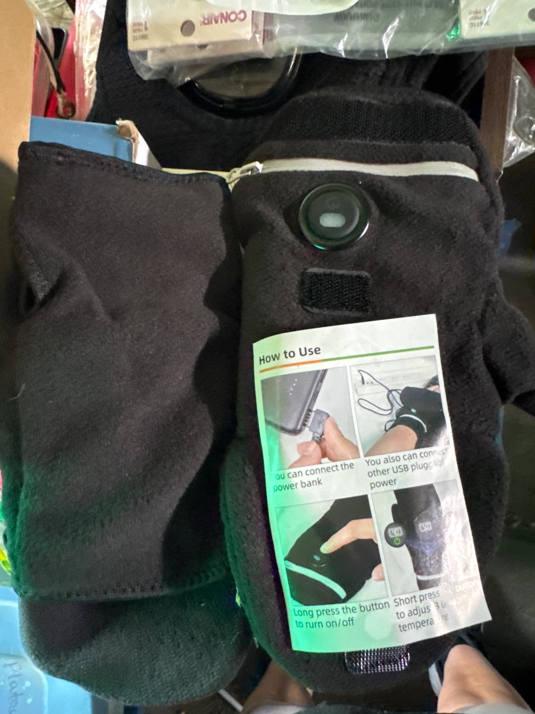 VobeNit Heated Polar Fleece Gloves