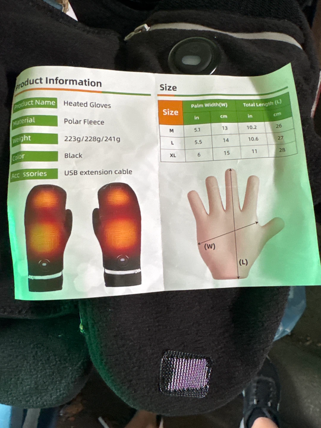 VobeNit Heated Polar Fleece Gloves - photo 3