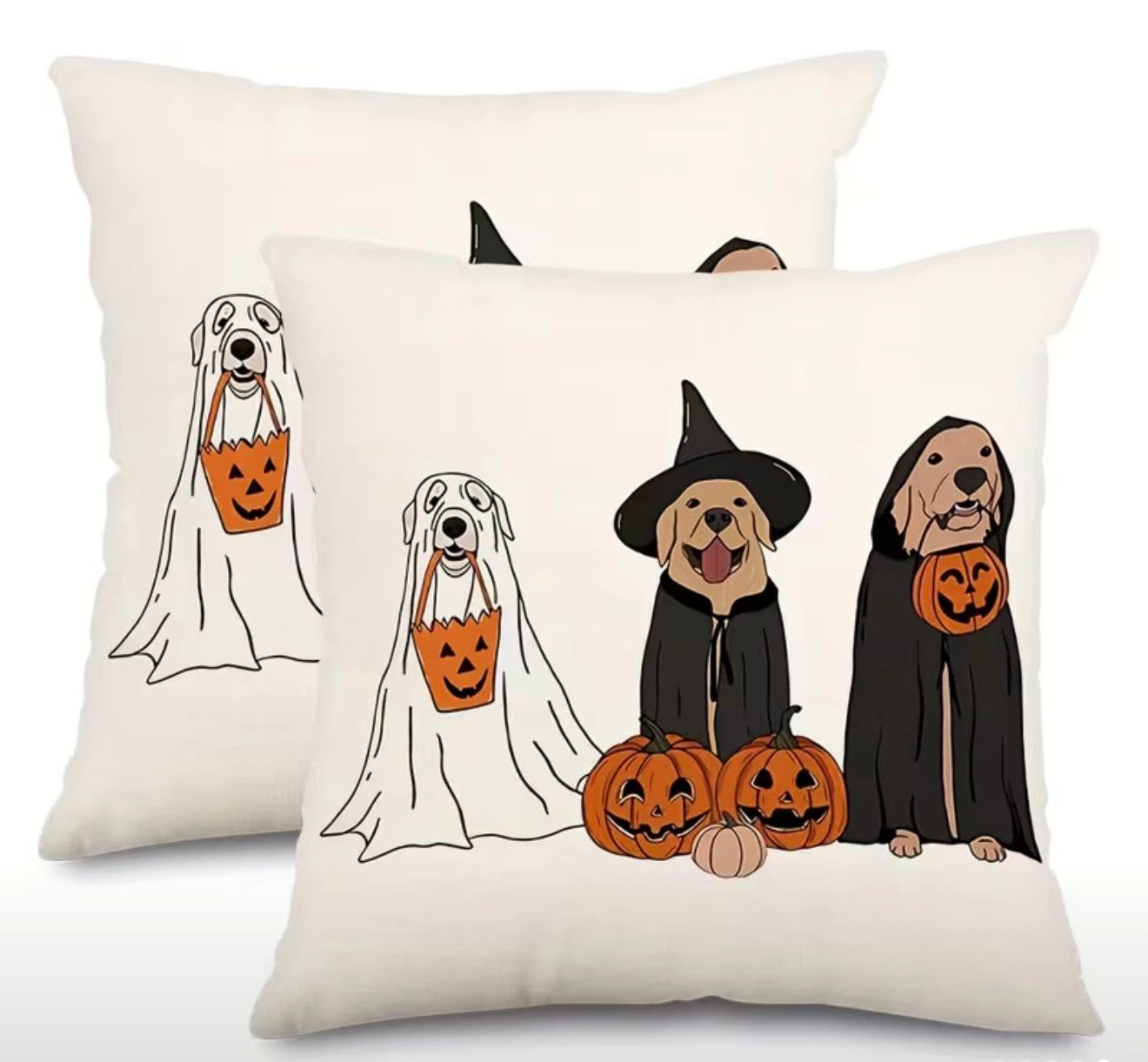 Halloween Dog Print pillowcases, New
