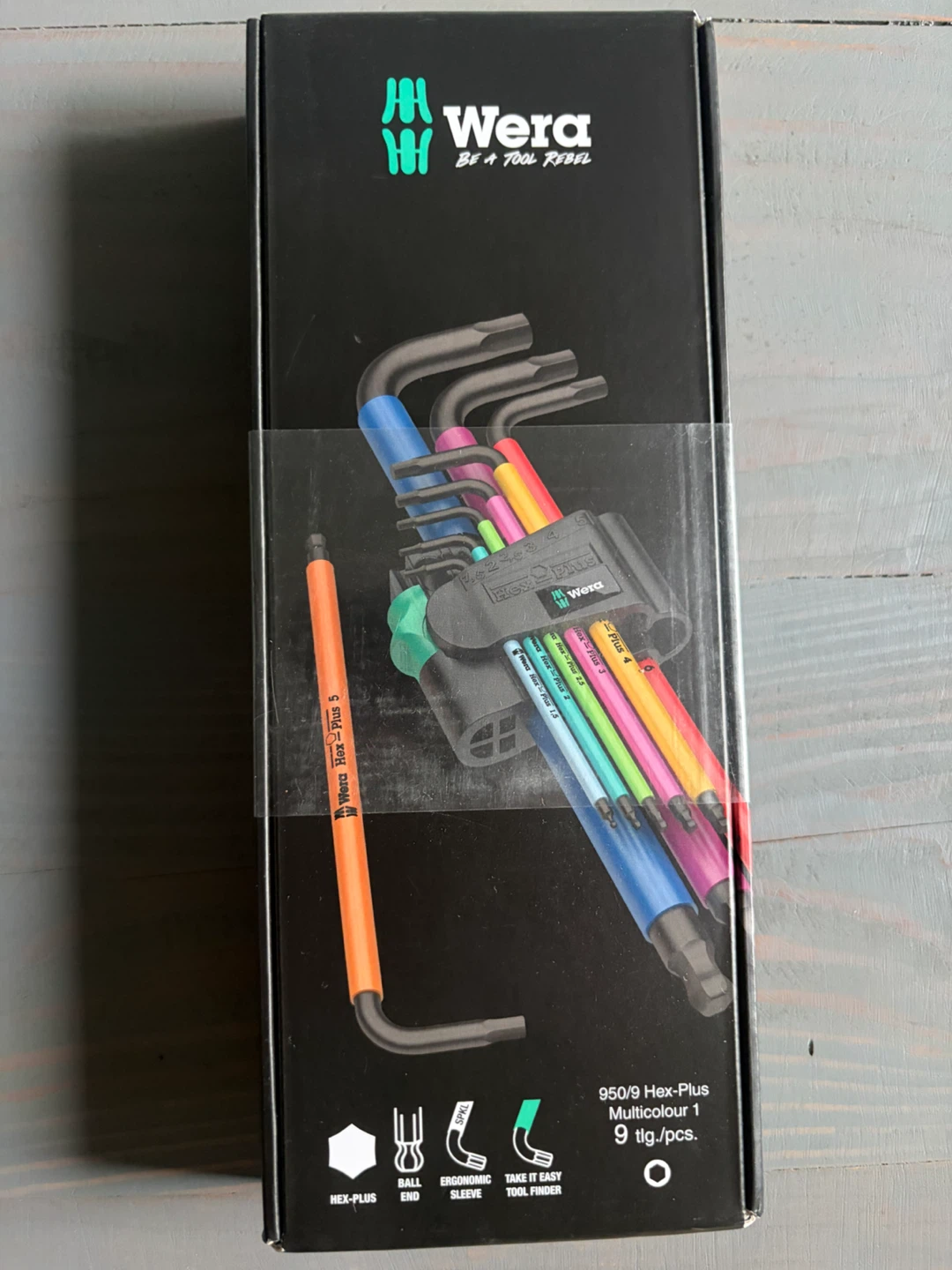Wera 950/9 Hex-Plus Multicolour 1 Key Set