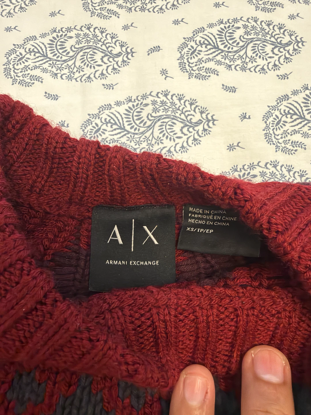 Armani Exchange Fair Isle Sweater - photo 2