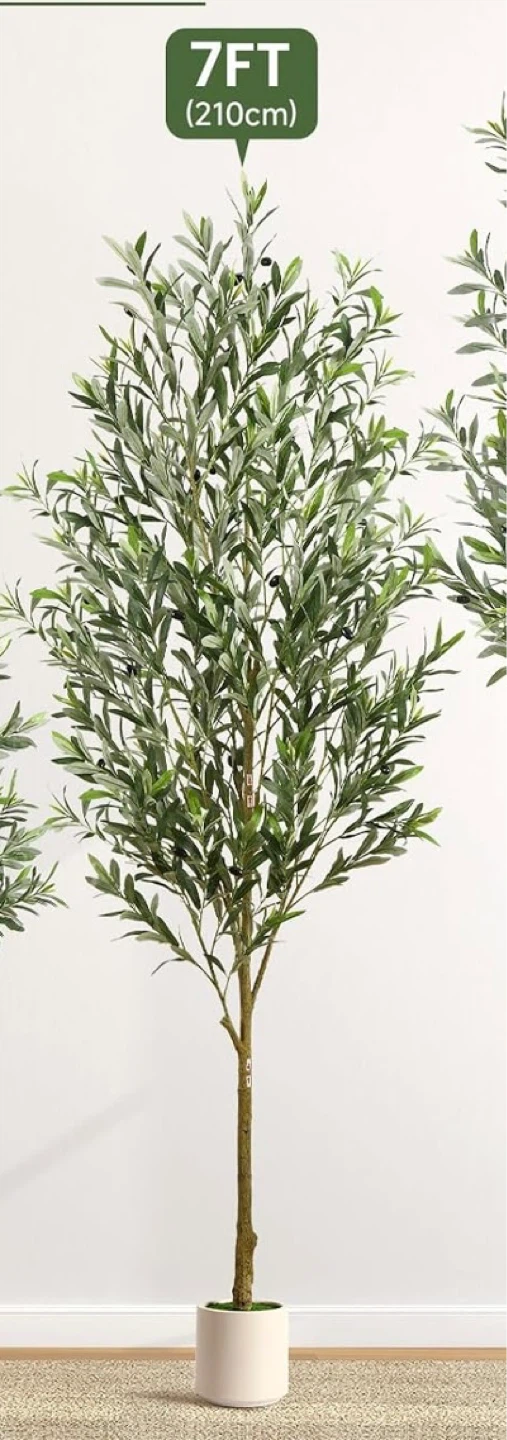 7ft Artificial Olive Tree - photo 3
