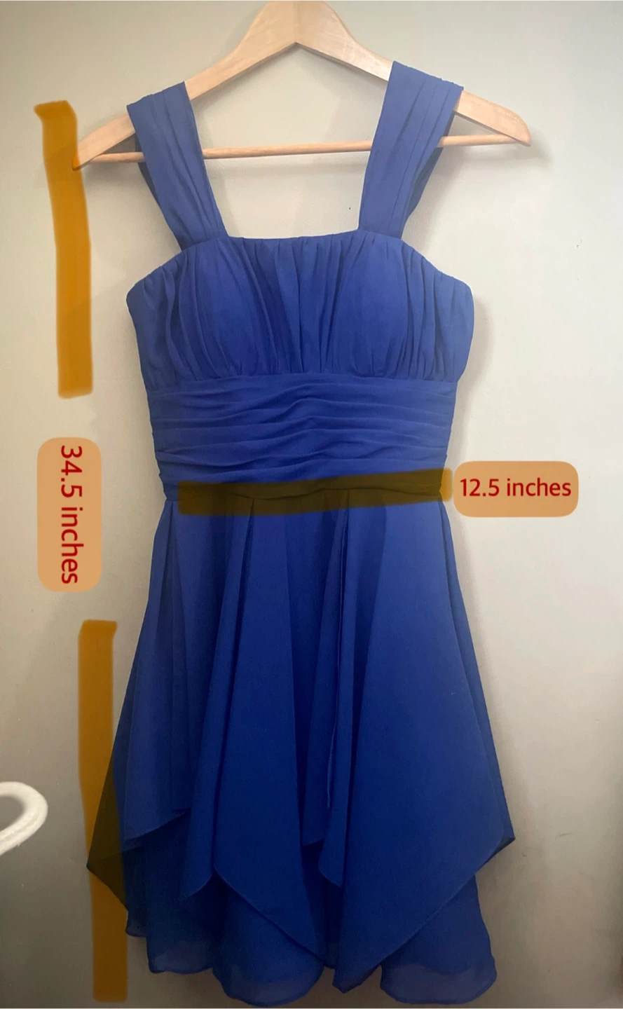 Royal Blue Sleeveless Dress - small