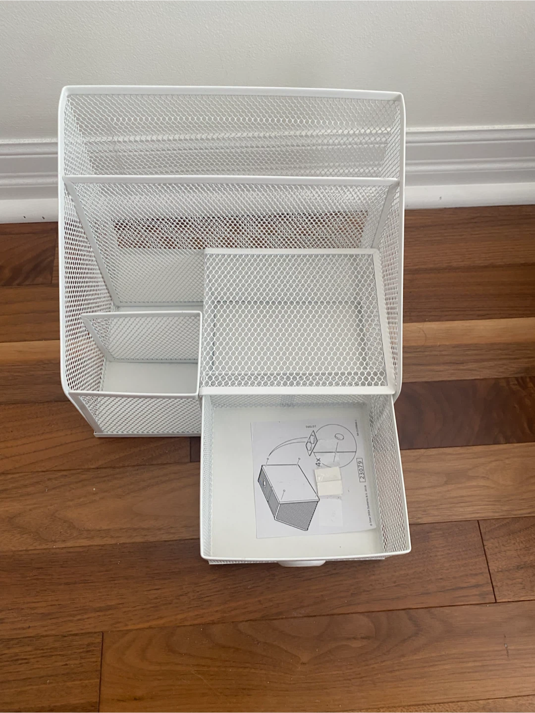 White Metal Desk Organizer - photo 2
