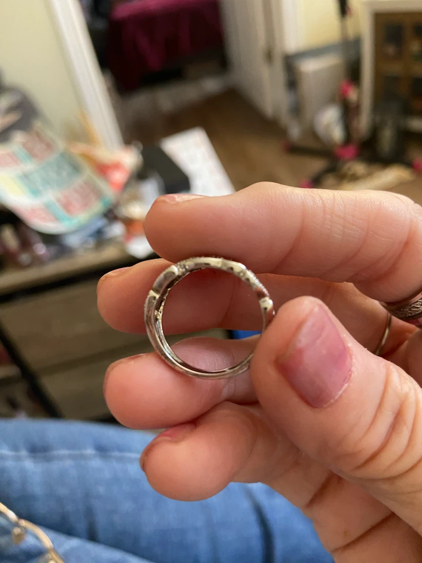 Silver Leaf Design Ring - photo 2