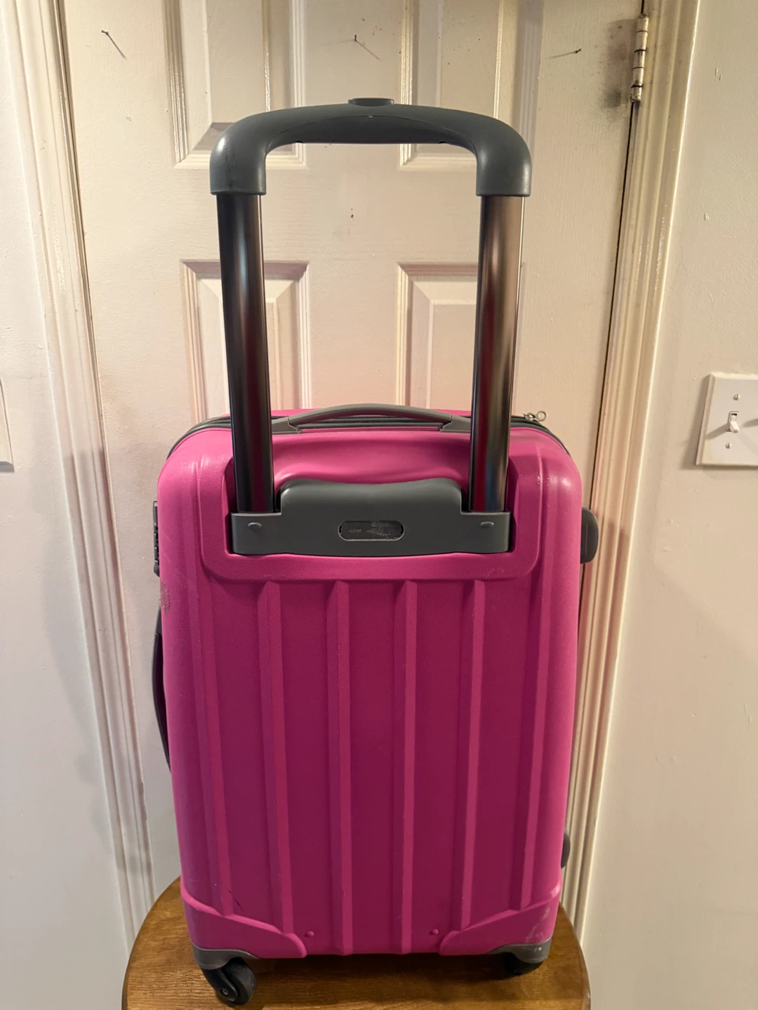 Pink Hard-Shell Rolling Luggage - photo 3