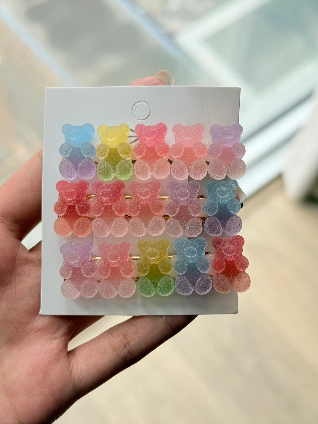 Set of 3 Gummy Bear Hair Clips