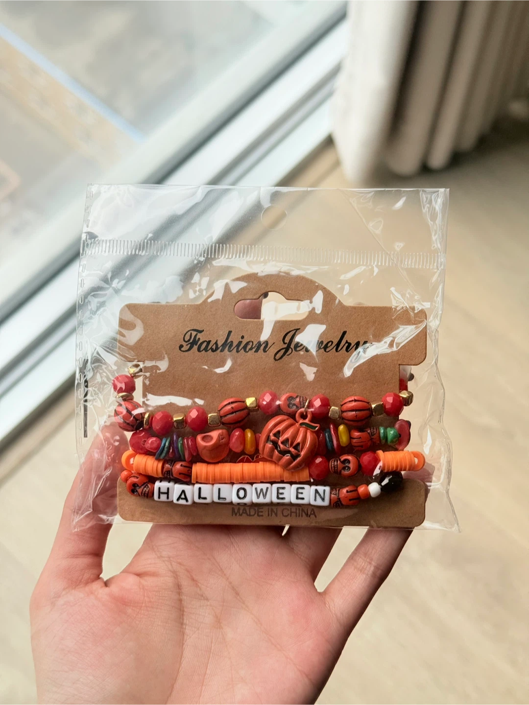 Halloween Bead Bracelet Set