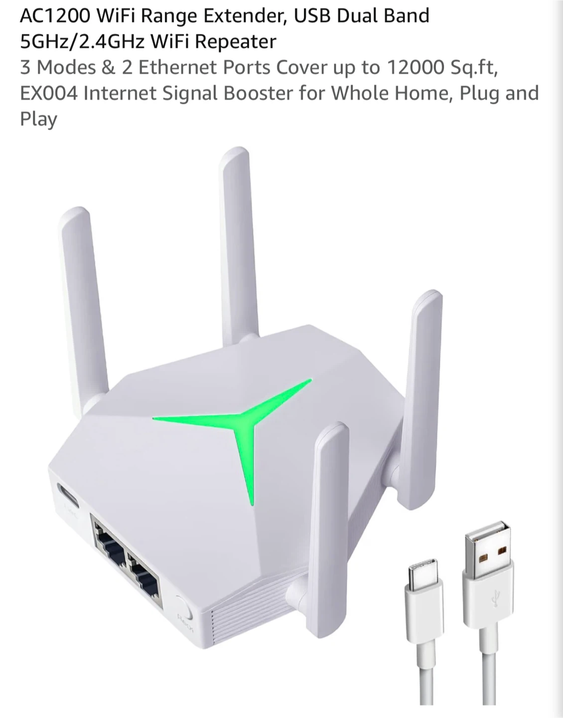 AC1200 WiFi Range Extender EX004