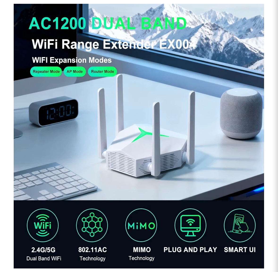 AC1200 WiFi Range Extender EX004 - photo 2