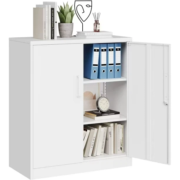 MIIIKO Metal Storage Cabinet with Locking Doors