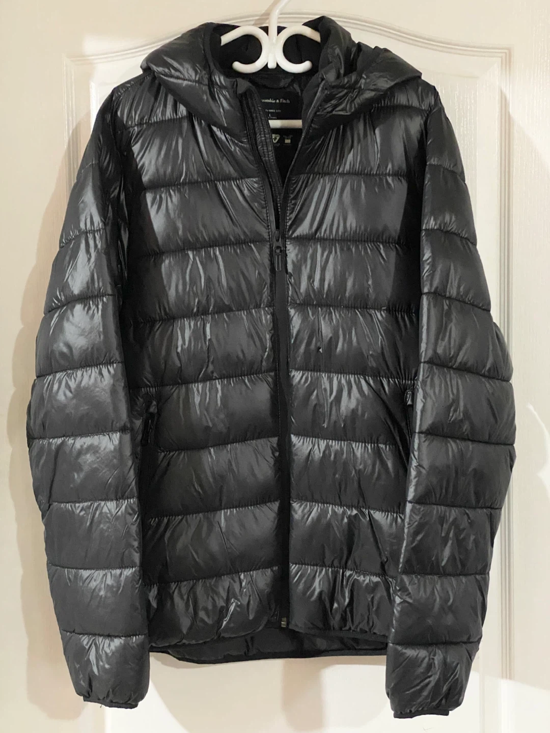 Abercrombie & Fitch Packable Puffer Jacket Black